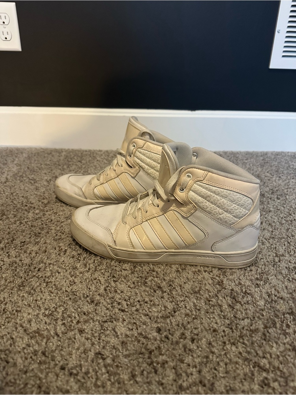 Adidas White High-Top Sneakers